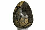 Septarian Dragon Egg Geode - Crystal Filled #124468-1